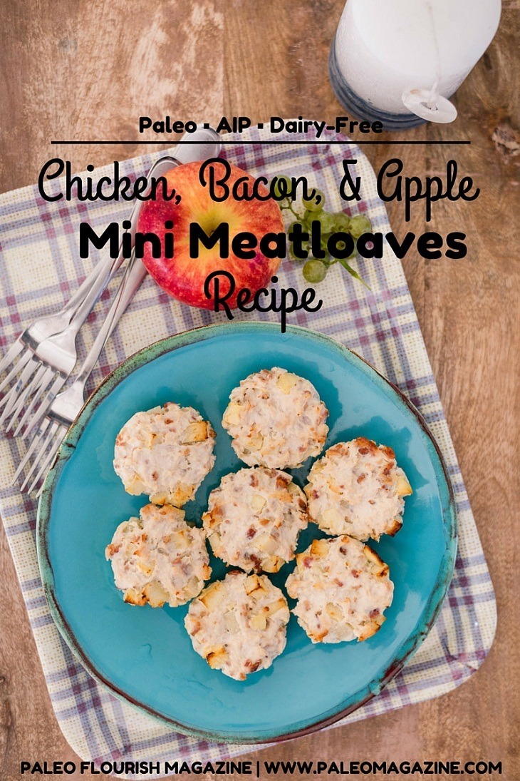 Chicken, Bacon, and Apple Mini Meatloaves Recipe [AIP, Paleo, Dairy-Free] #paleo #recipes #glutenfree https://paleoflourish.com/chicken-bacon-apple-mini-meatloaf-recipe-aip-paleo