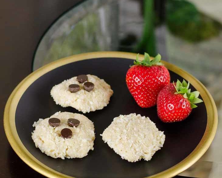 Raw Coconut Cookies Recipe [Paleo, Gluten-Free, Dairy-Free] #paleo #recipes #glutenfree https://paleoflourish.com/raw-coconut-cookies-recipe-paleo-gf-dairyfree