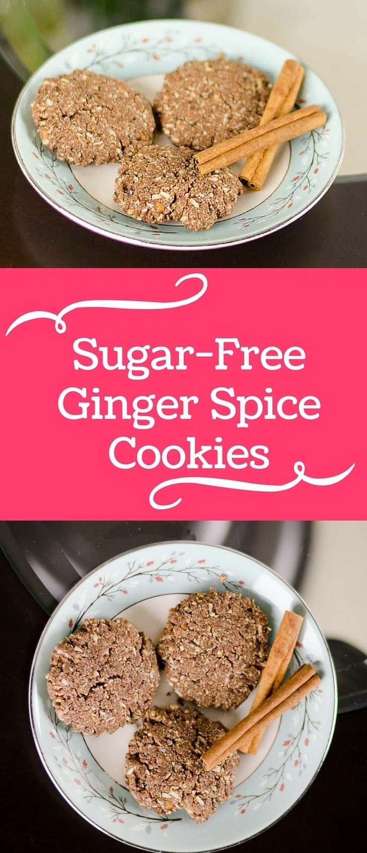 Sugar-Free Ginger Spice Cookies Recipe [Paleo, Gluten-Free, Dairy-Free] #paleo #recipes #glutenfree https://paleoflourish.com/sugar-free-ginger-spice-cookies-recipe-paleo-gf-dairyfree