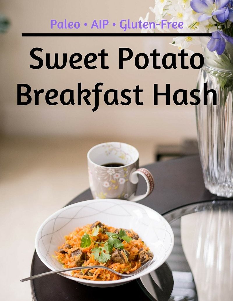 Sweet Potato Breakfast Hash Recipe [Paleo, AIP, Gluten-Free] https://paleoflourish.com/sweet-potato-breakfast-hash-recipe-paleo-aip-gf
