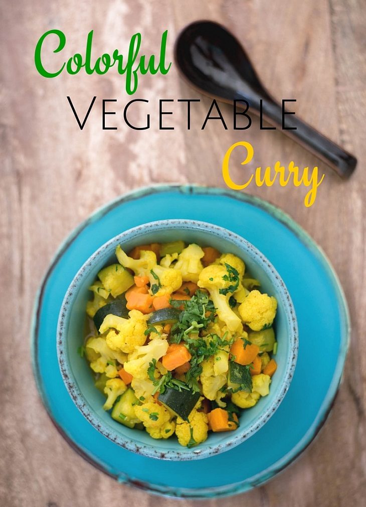 Colorful Vegetable Curry #paleo #recipes #glutenfree https://paleoflourish.com/colorful-vegetable-curry-recipe