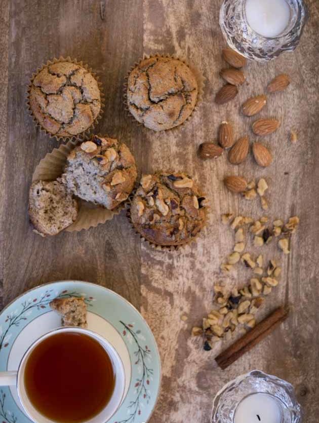 Paleo Banana Nut Muffins Recipe https://paleoflourish.com/paleo-banana-nut-muffins-recipe-gf #paleo #paleorecipe #health #primal #diet