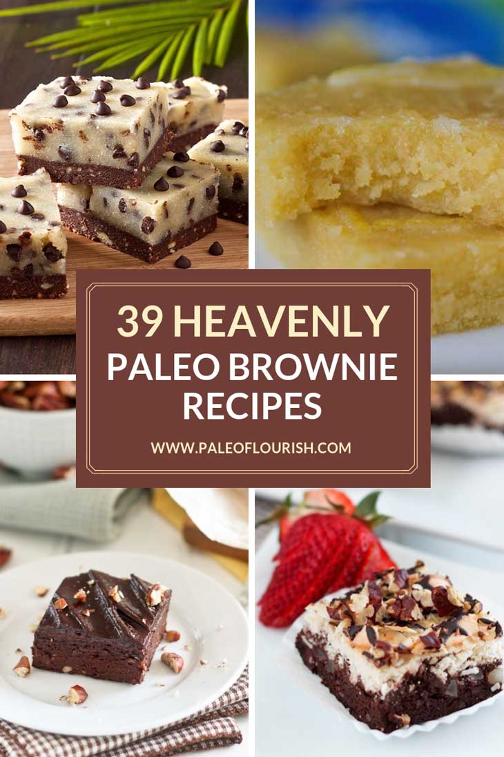Paleo Brownie Recipes - 39 Heavenly Paleo Brownie Recipes https://paleoflourish.com/42-heavenly-paleo-brownie-recipes