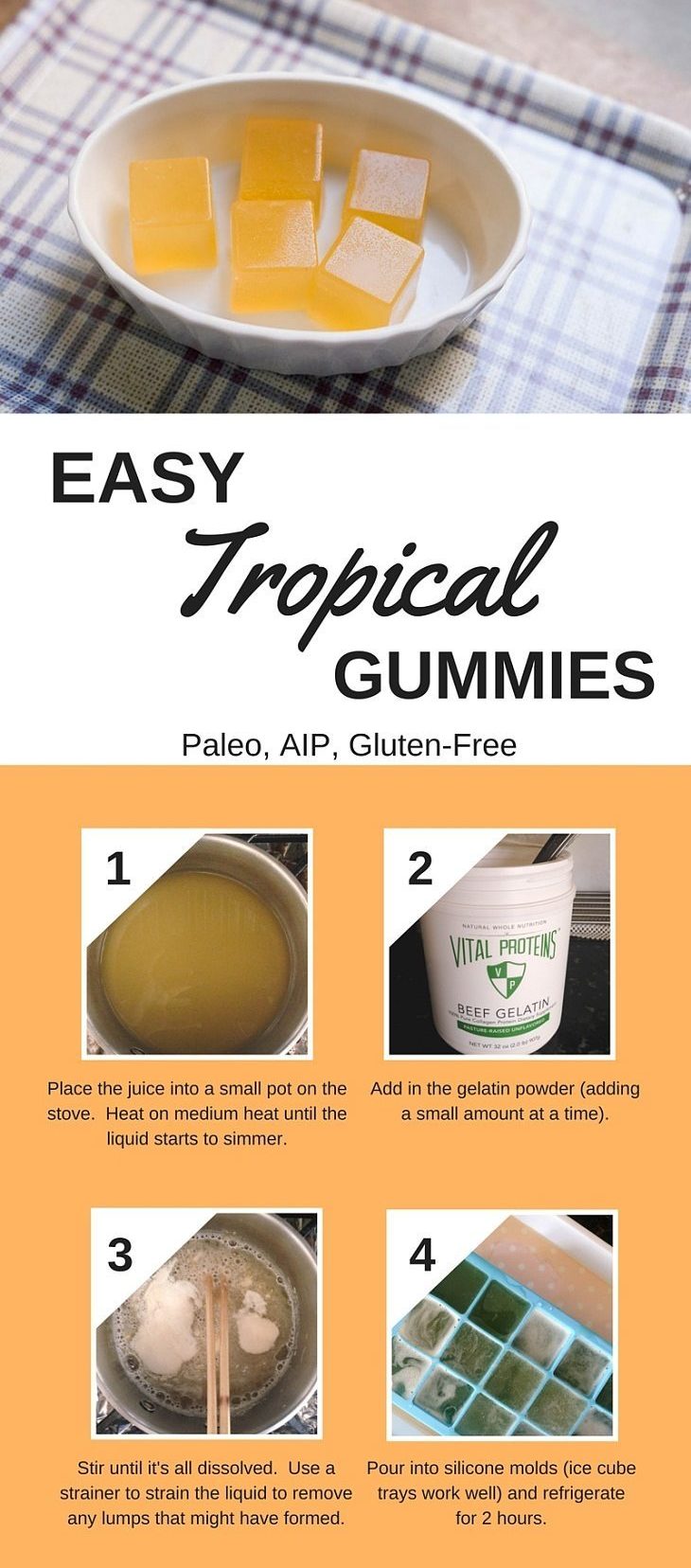 Tropical Gummies Recipe [AIP, Gluten-Free, Paleo] #paleo #recipes #glutenfree https://paleoflourish.com/tropical-gummies-recipe-aip-gluten-free-paleo