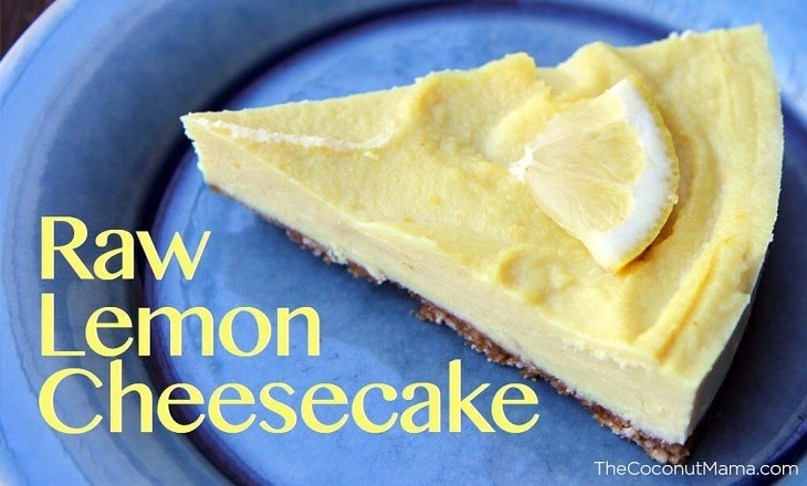Raw lemon cheesecake by The Coconut Mama #paleo #primal #glutenfree #cake #recipes https://paleoflourish.com/paleo-cakes-that-astound