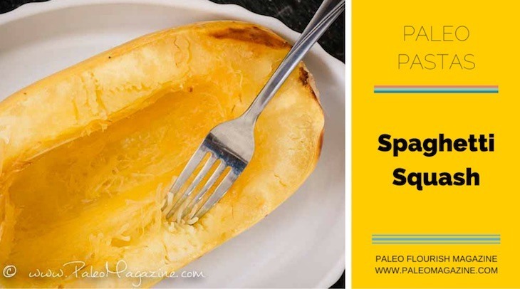 Types of Paleo Pasta - Spaghetti Squash #paleo #pasta #recipes https://paleoflourish.com/types-of-paleo-pasta