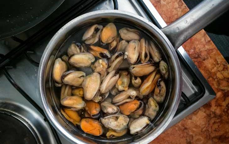 Boil Mussels - Paleo Carrot Mango Mussels Hash Recipe [Paleo, AIP] #paleo #autoimmune #aip #recipe https://paleoflourish.com/carrot-mango-mussels-hash-recipe-paleo-aip