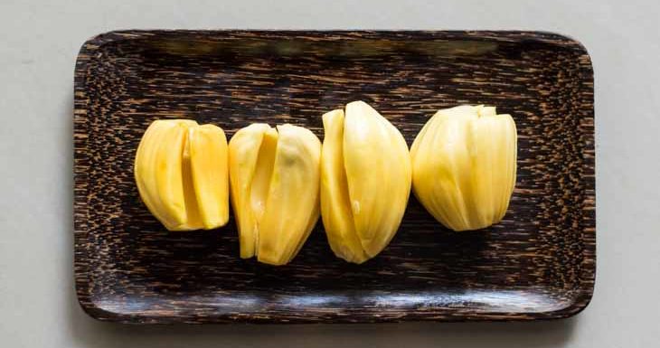 Jackfruit pieces #paleo #fruit https://paleoflourish.com/what-is-jackfruit-why-should-you-eat-it