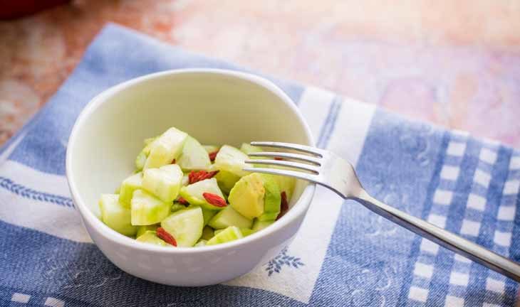 avocado cucumber salad #paleo #keto #lowcarb https://paleoflourish.com/avocado-cucumber-salad-recipe-paleo-keto
