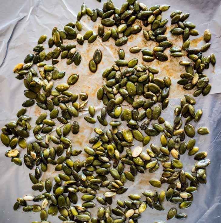 Tamari Roasted Pumpkin Seeds Recipe [Paleo, Keto] #paleo #recipe #keto - https://paleoflourish.com/tamari-roasted-pumpkin-seeds-recipe