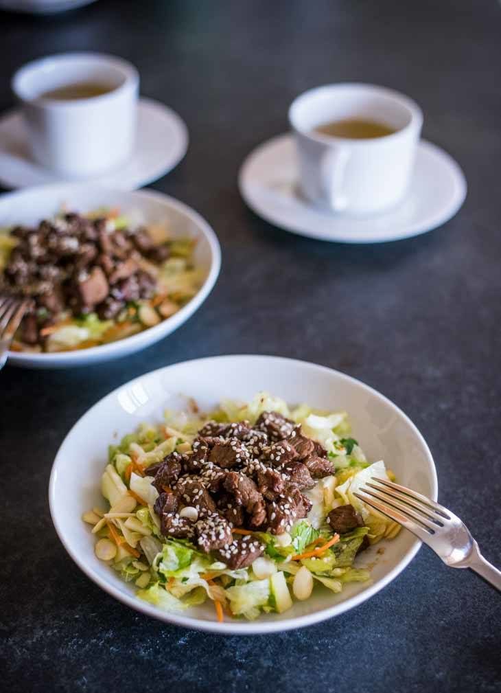 Asian Sesame Beef Salad Recipe [Paleo, Keto] #paleo #keto #recipes - https://paleoflourish.com/asian-sesame-beef-salad-recipe-paleo-keto