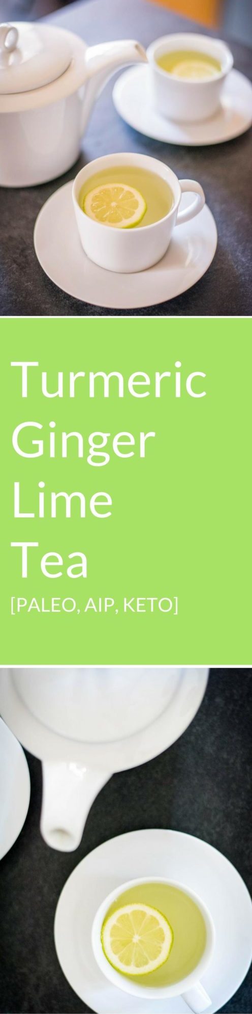 Turmeric Ginger Lime Tea Recipe [Paleo, AIP, Keto] #paleo #keto #aip #recipes - https://paleoflourish.com/turmeric-ginger-lime-tea-recipe