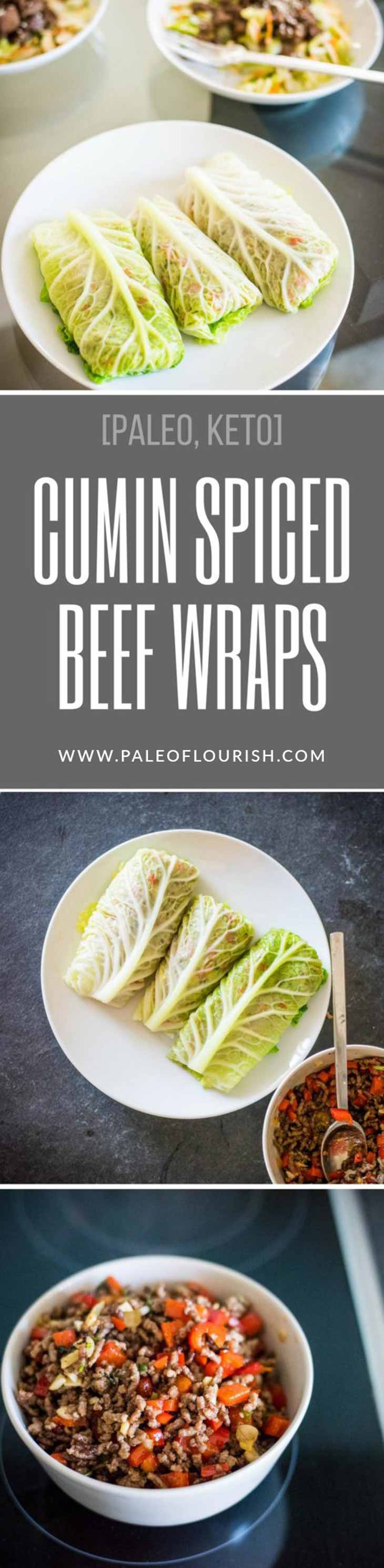 Cumin Spiced Beef Wraps Recipe [Paleo, Keto] #paleo #keto #recipes - https://paleoflourish.com/cumin-spiced-beef-wraps-recipe-paleo-keto