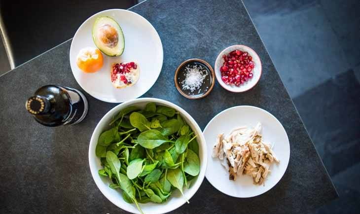 Pomegranate Chicken Salad Recipe [Paleo, Keto, AIP] #paleo #keto #aip - https://paleoflourish.com https://paleoflourish.com/pomegranate-chicken-salad-recipe