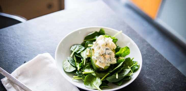 Egg Salad Stuffed Avocados [Paleo, Keto] #paleo #keto - https://paleoflourish.com/egg-salad-stuffed-avocados-paleo-keto