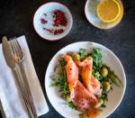 Pink Peppercorn Smoked Salmon Salad Recipe #paleo #keto #recipe #salad https://paleoflourish.com/pink-peppercorn-smoked-salmon-salad-recipe