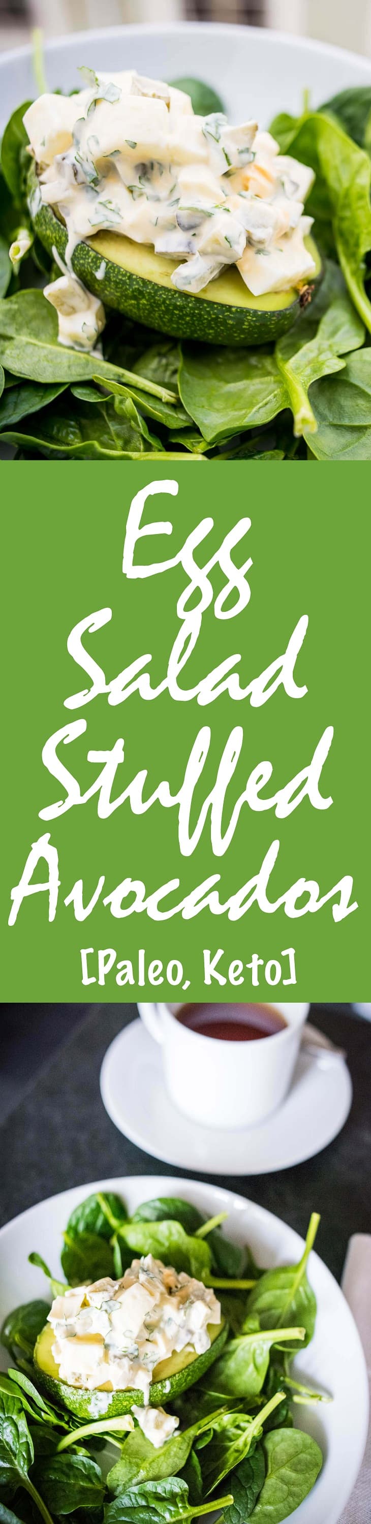 Egg Salad Stuffed Avocados [Paleo, Keto] #paleo #keto - https://paleoflourish.com/egg-salad-stuffed-avocados-paleo-keto
