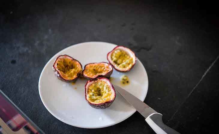 Paleo Passion Fruit Side Salad Recipe [Keto, AIP] #paleo #recipe http://paleoflourish.com/paleo-passion-fruit-side-salad-recipe