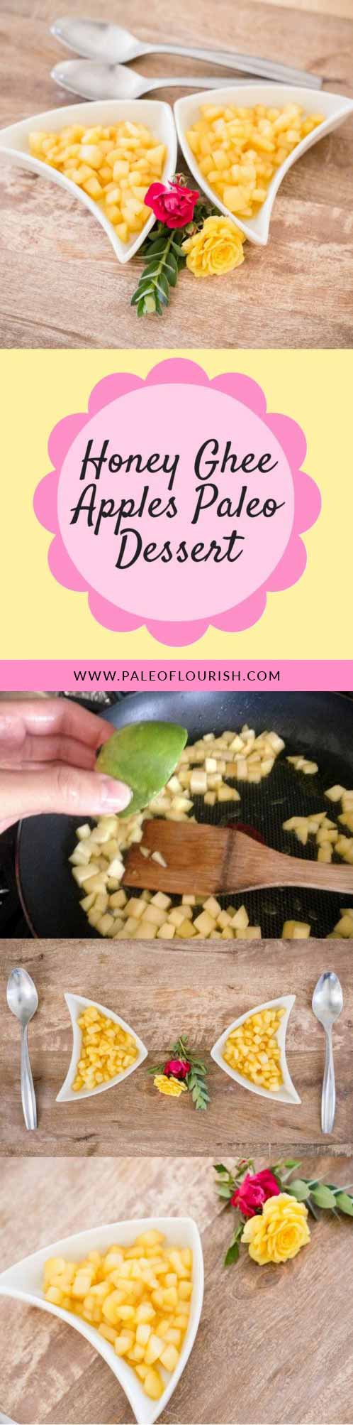 Honey Ghee Apples Paleo Dessert #paleo #recipes #glutenfree https://paleoflourish.com/honey-ghee-apples-paleo-dessert/