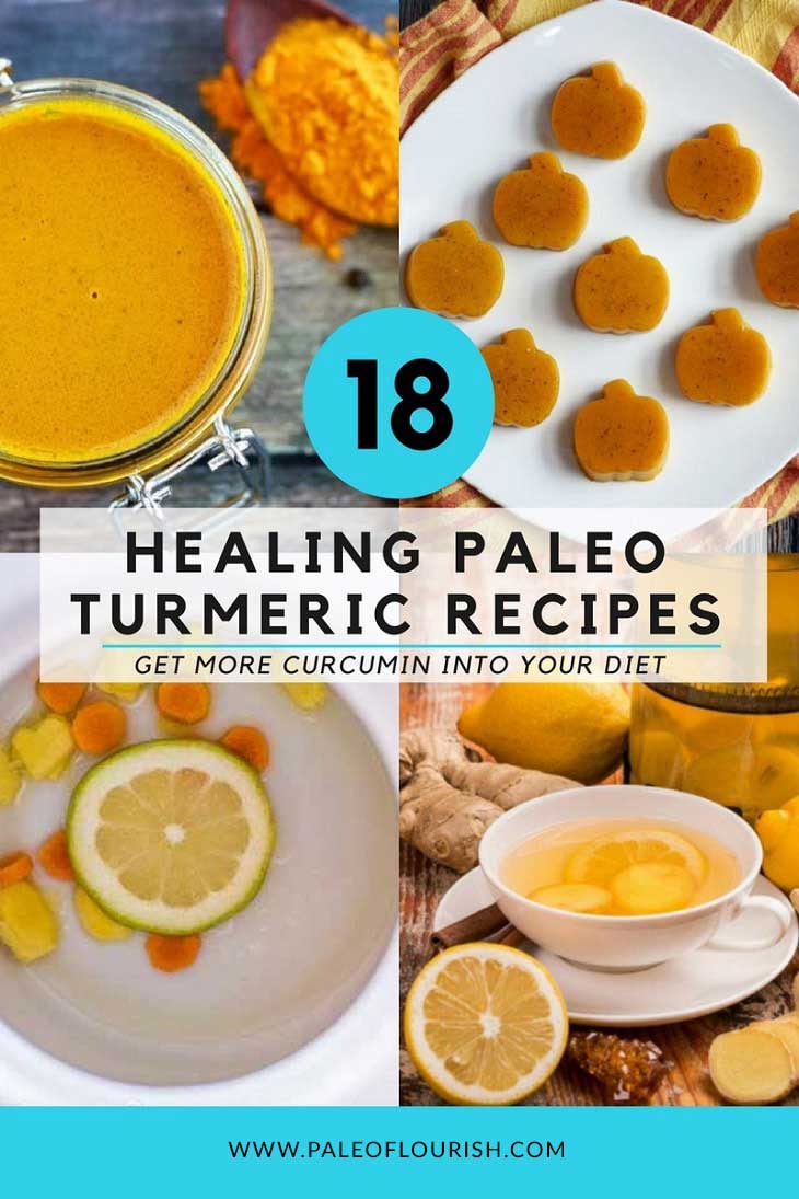 Paleo Turmeric Recipes - 18 Healing Paleo Turmeric Recipes - Get More Curcumin Into Your Diet https://paleoflourish.com/paleo-turmeric-recipes/