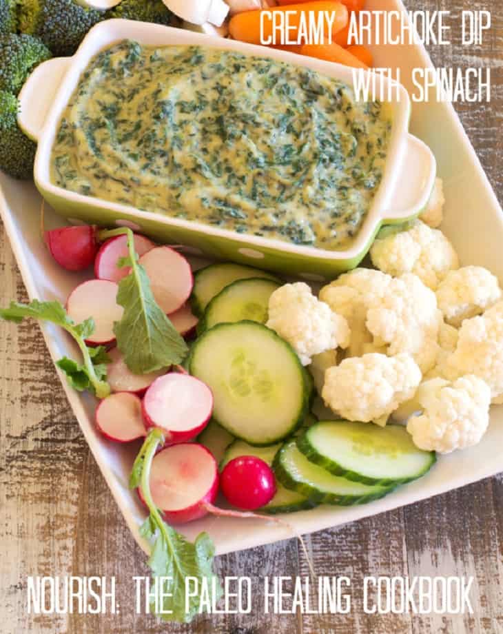 Creamy Artichoke Dip with Spinach