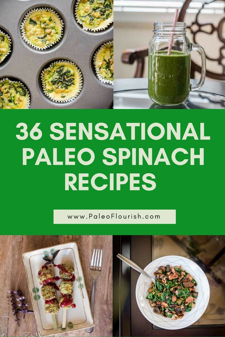 36 Sensational Paleo Spinach Recipes https://paleoflourish.com/paleo-spinach-recipes