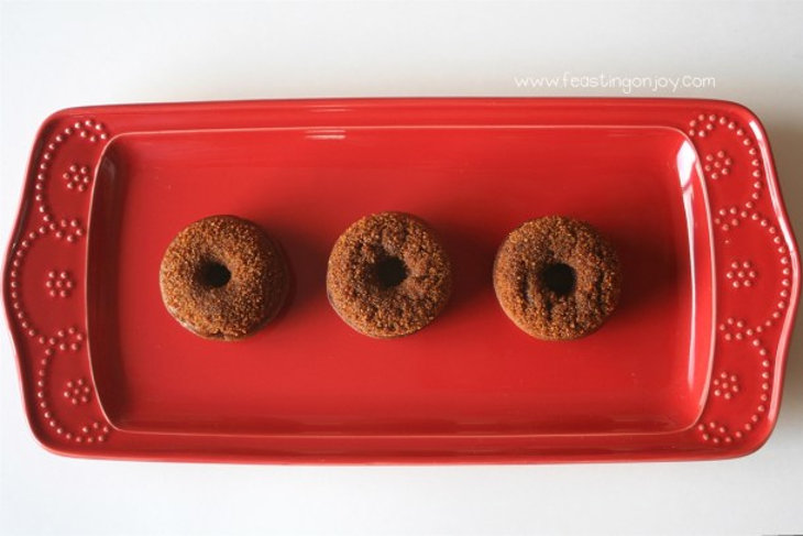 Paleo Gingersnap Mini Donuts