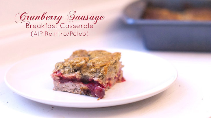 Cranberry Sausage Breakfast Casserole