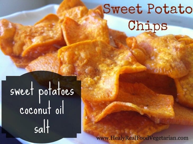 Sweet Potato Chips fried with Coconut Oil