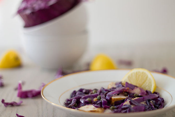 Sauteed Caper and Garlic Cabbage with Lemon