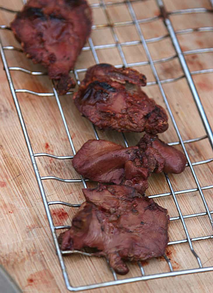 BBQ Chicken Livers and Hearts