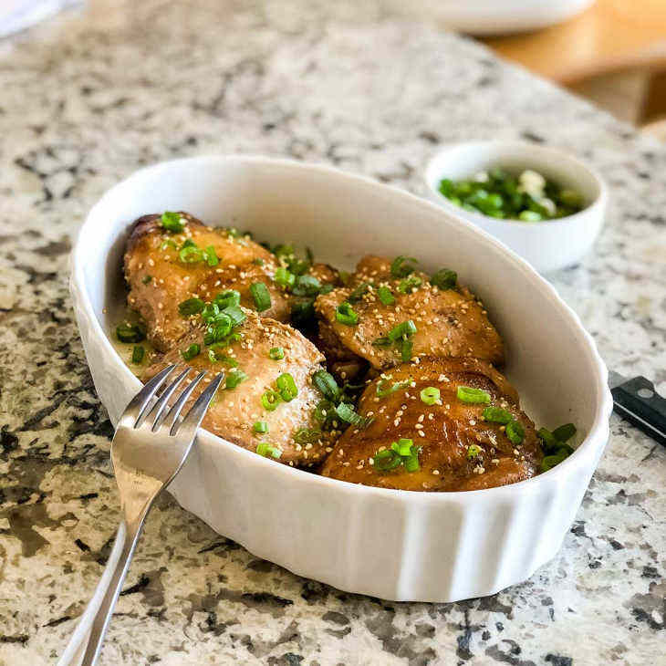 Asian Keto Crockpot Chicken Thighs Recipe