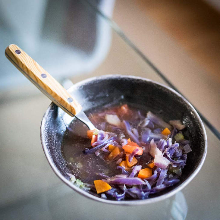 Paleo Purple Cabbage Soup #paleo https://paleoflourish.com/paleo-purple-cabbage-soup