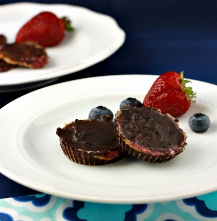 Chocolate Chia Berry Sun Butter Cups