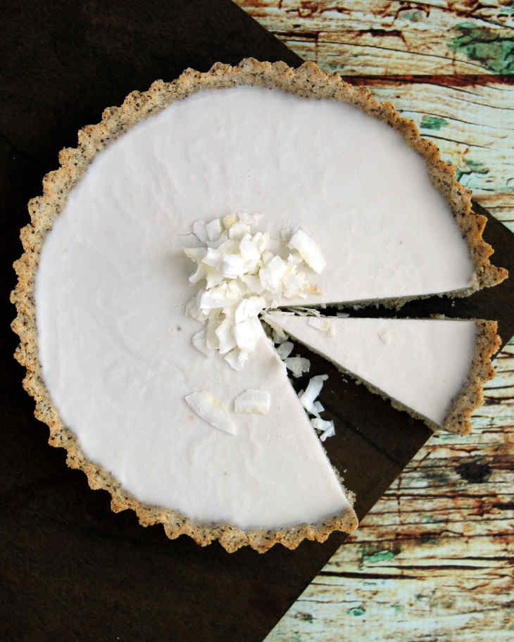 Paleo Coconut Cream Pie Recipe #paleo https://paleoflourish.com/paleo-coconut-cream-pie-recipe