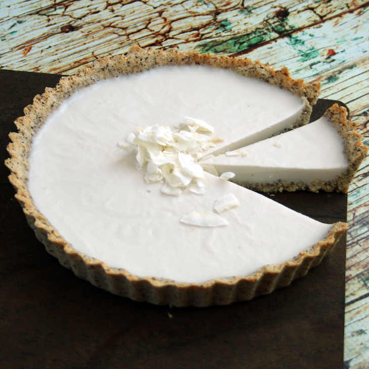 Paleo Coconut Cream Pie Recipe #paleo https://paleoflourish.com/paleo-coconut-cream-pie-recipe