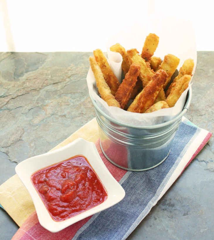 Low Carb & Gluten Free Eggplant “Fries”