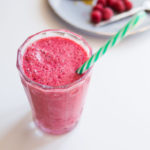Paleo Raspberry Milk Smoothie Recipe #paleo https://paleoflourish.com/paleo-raspberry-milk-smoothie-recipe