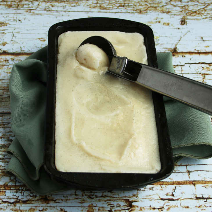 Paleo Vanilla Pod Ice Cream Recipe #paleo https://paleoflourish.com/paleo-vanilla-pod-ice-cream-recipe