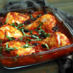 Paleo Baked Chicken Puttanesca Recipe #paleo https://paleoflourish.com/paleo-baked-chicken-puttanesca-recipe