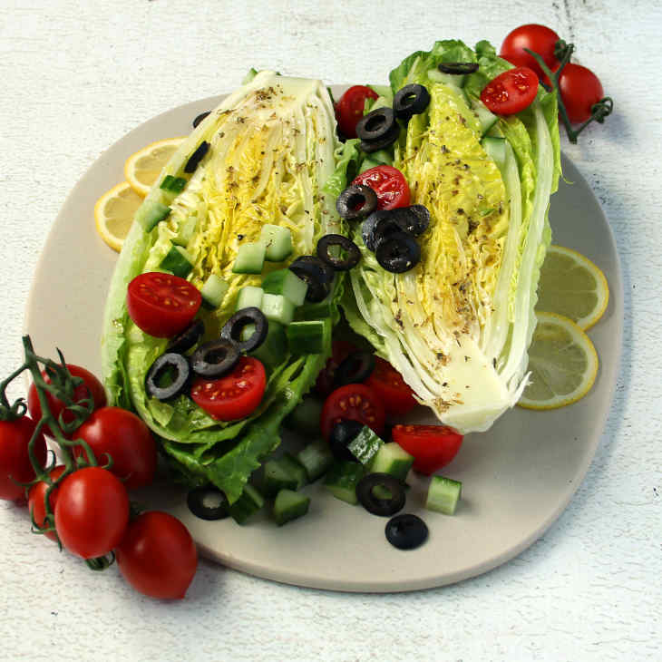 Paleo Greek Salad Wedge Recipe #paleo https://paleoflourish.com/paleo-greek-salad-wedge-recipe