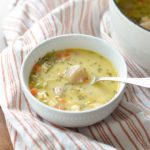 Paleo Chicken and Dumpling Soup Recipe #paleo #recipe https://paleoflourish.com/paleo-chicken-and-dumpling-soup-recipe/