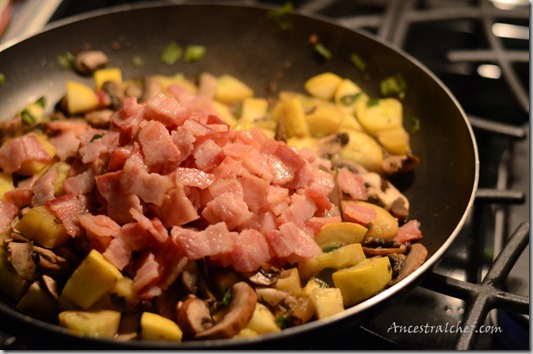 bacon-with-zucchini-mushroom